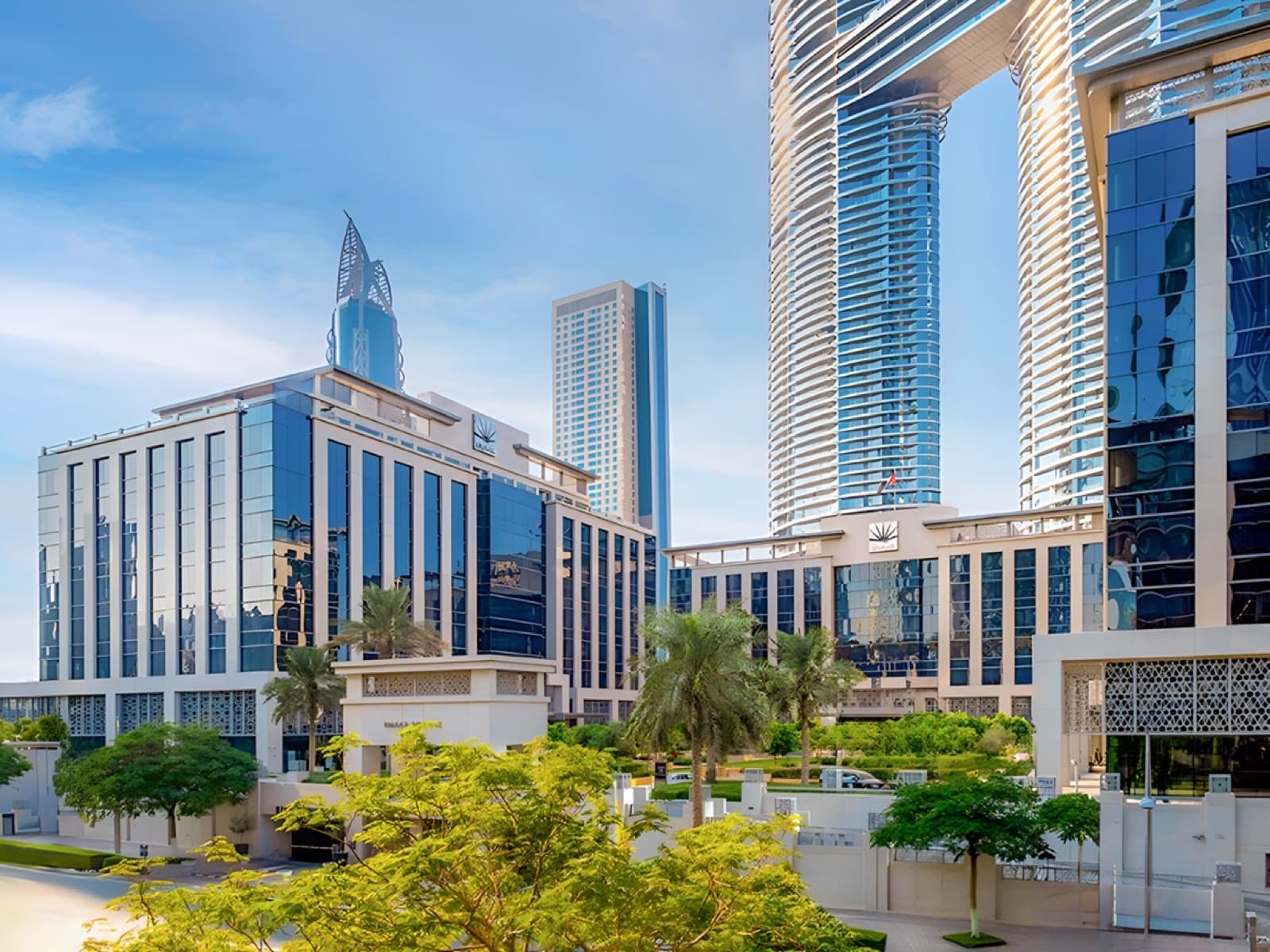 Corporate towers in Downtown Dubai